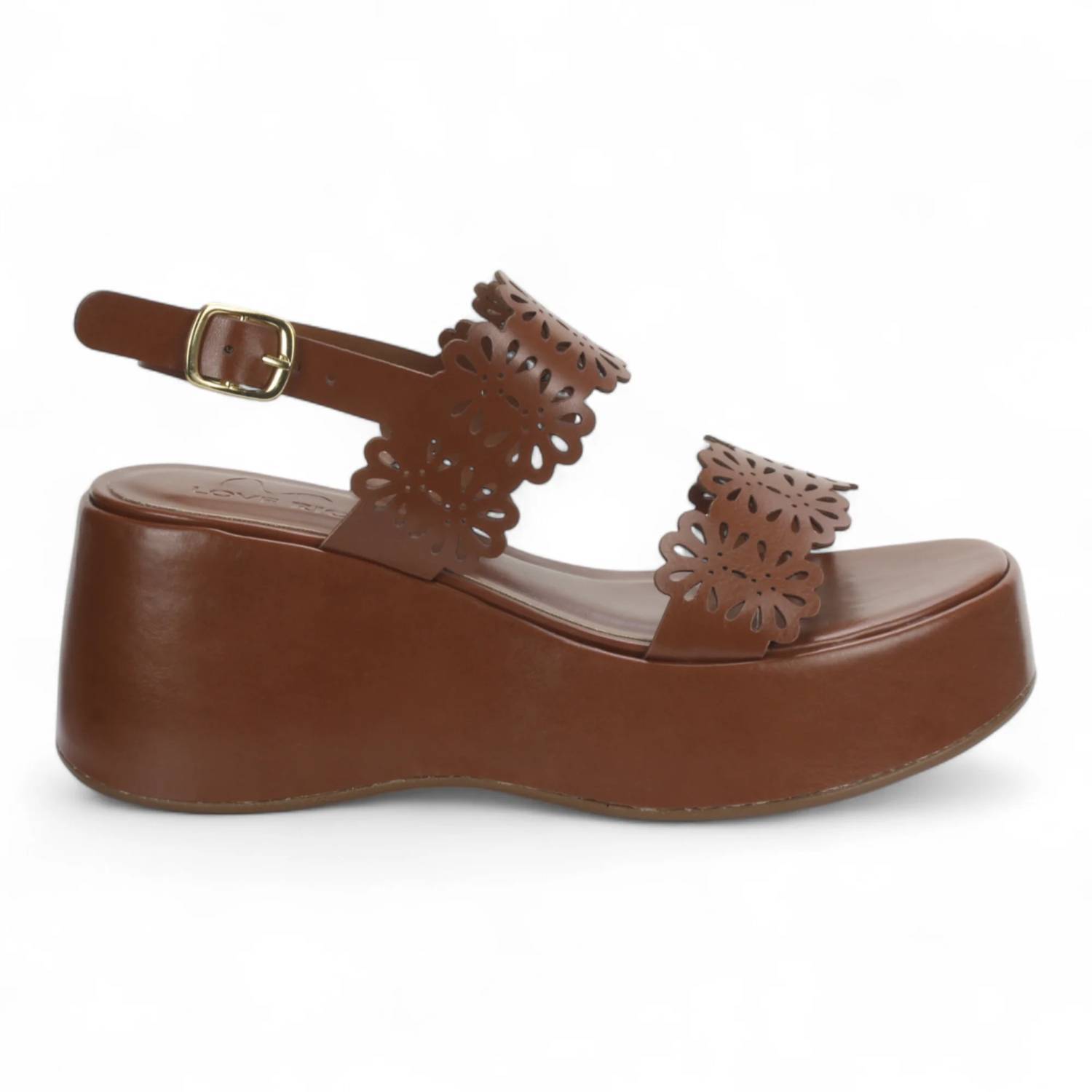 New Love Rio Women's Betty Platform Wedge In Brown